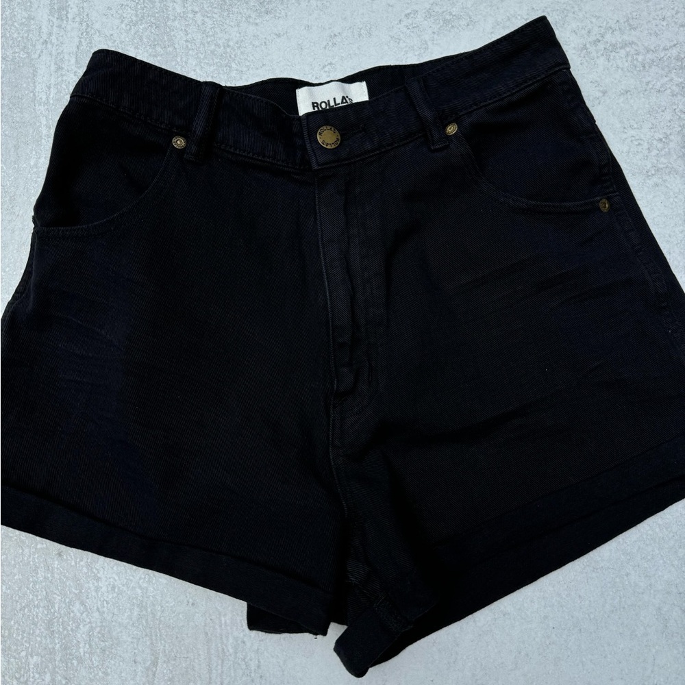 Rolla’s High Waisted Black Shorts